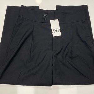 Zara Polyester Straight Leg Pants